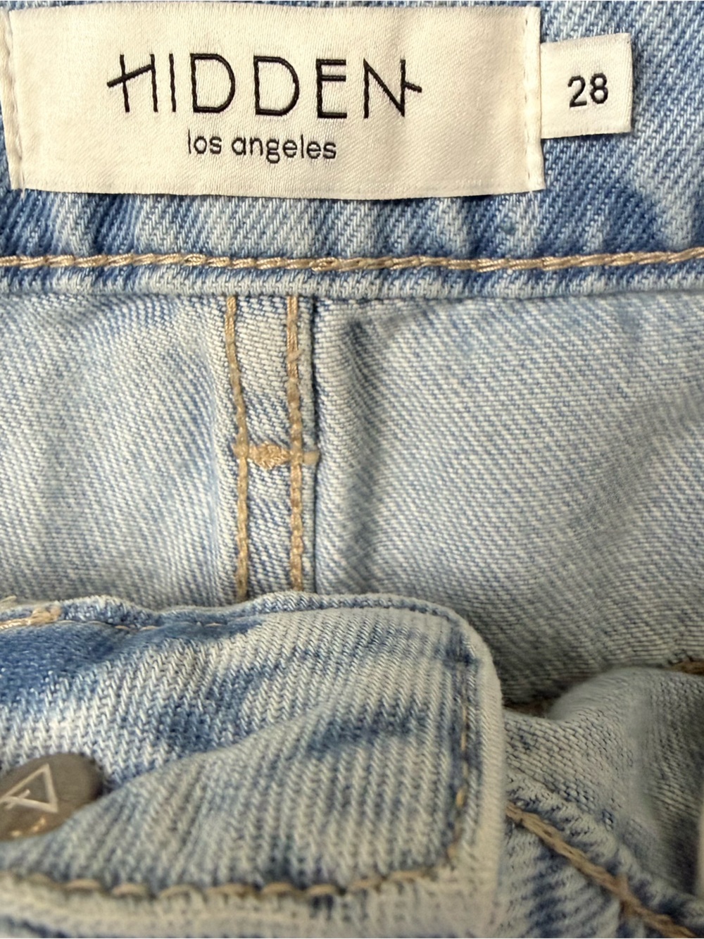 HIDDEN JEAN Sammie High-Rise Barrel Jeans Size 28 NWT Women’s Button Fly - Picture 9 of 11